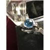 Image 2 : 14K WG Blue Topaz Ring 3.7g