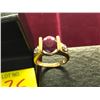 Image 2 : 14K YG Ruby & Sapphire Ring 5.6g