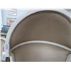 Image 2 : Tan Leather Seat Dome Top Wingback Chair