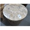 Image 2 : Gold Metal Granite Decorator Table