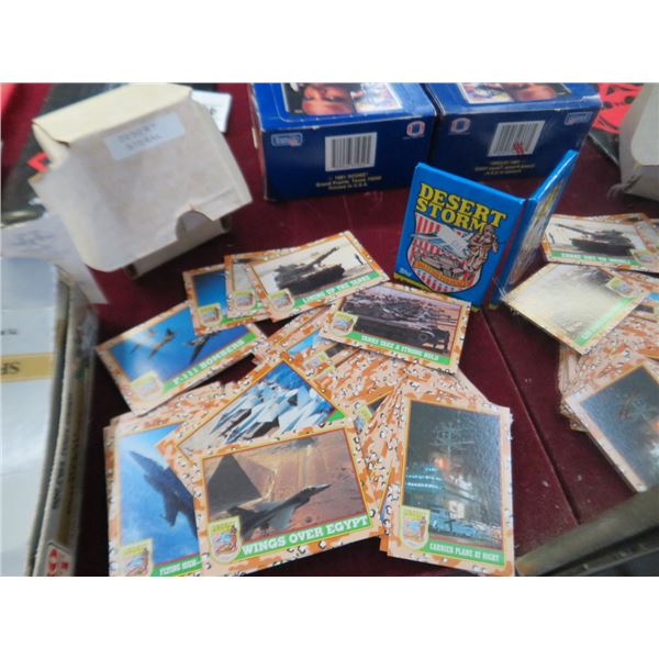 Box of Desert Storm Trading Cards