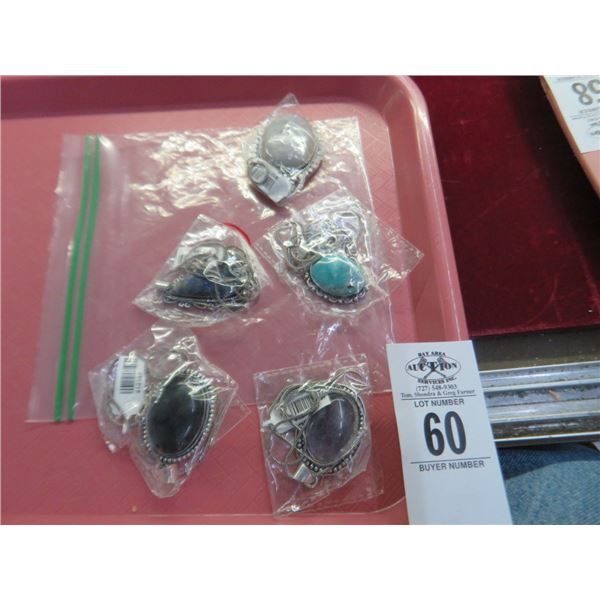 5-Stone Mount Necklaces - 5 X $