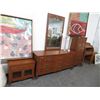 Image 1 : Hennadon Burl Dresser/Mirror/Highboy/Nightstand