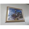 Image 1 : Framed Lighthouse Art - 28" x 34"