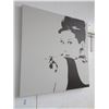 Image 1 : Audry Hepburn Oil On Canvas - 36" x 36"