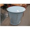 Image 1 : Blue Painted Oval Jewelry Cabinet