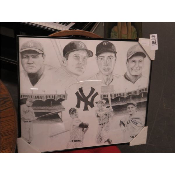 Framed Yankee Legends Print