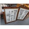 Image 1 : 2-Framed Italian Prints - 30" x 23" - 2 X $