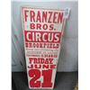 Image 1 : Franzen Brothers Circus Poster - 3' x 14"