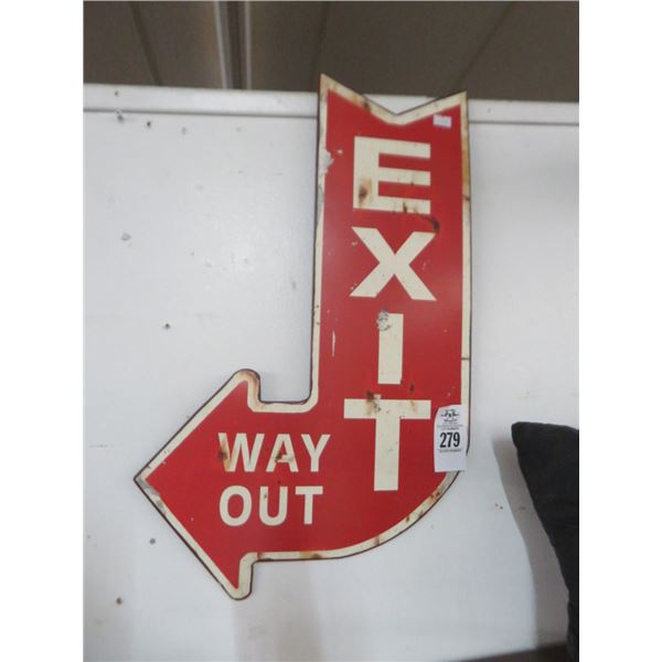 Exit Arrow Sign - 22" x 14"
