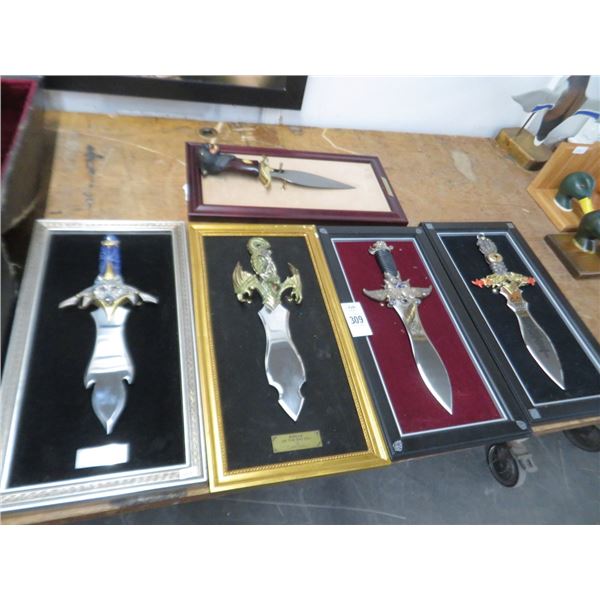 5-Framed Dagger Décor - 5 X $