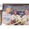 Image 2 : Framed Duke Snider, Willie Mays, Stan Musial Photo w/COA