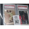 Image 1 : 2-Jackie Robinson, Michael Jordan Trading Card w/COA - 2 X $