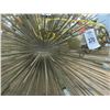 Image 2 : 2-Metal Gold Spike Sphere Hanging Light - 2 X $