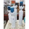 Image 1 : White Porcelain Candle Stands (4)