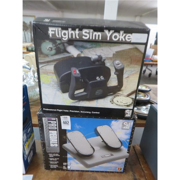 Flight Sim Yoke and Ipro Pedals