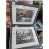 Image 1 : 2-Framed "Fox Hunt" Print - 14" x 20" - 2 X $