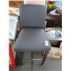 Image 1 : 2-Grey Fabric Padded Bar Stool - 2 X $