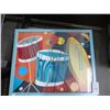 Image 1 : Framed Drum Set Print - 17" x 21"