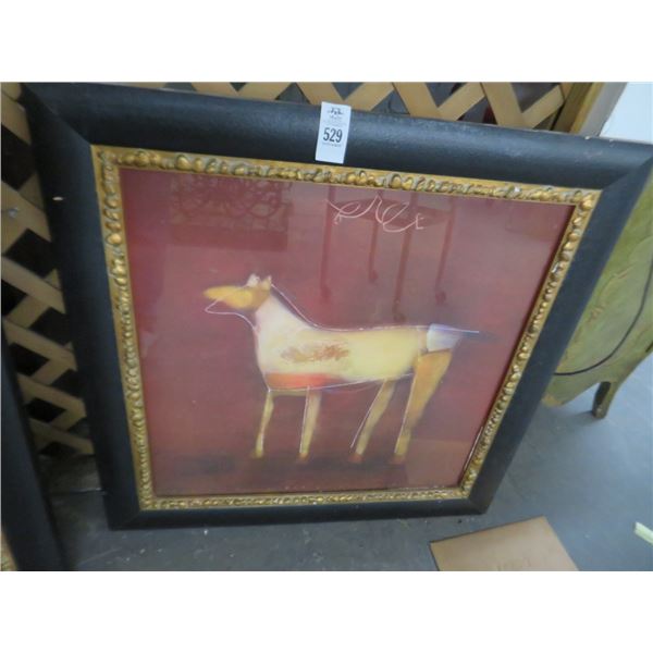 Framed Animal Print - 35" x 34"
