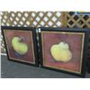 Image 1 : 2-Framed Fruit Print - 2 X $
