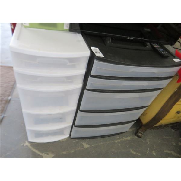 Plastic Storage Drawers (2)