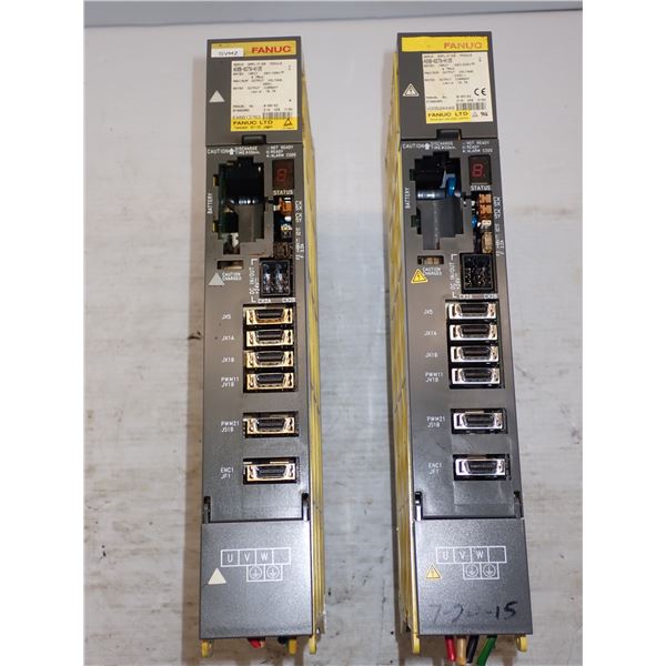 (2) Fanuc # A06B-6079-H105 Servo Amplifier Modules