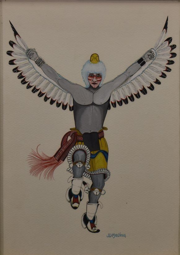 ZIA INDIAN PAINTING (JOSÉ DE LA CRUZ MEDINA)