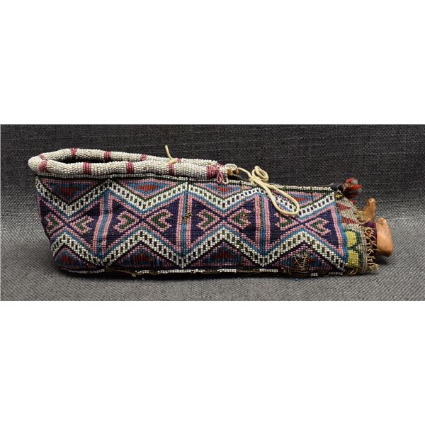 PLAINS INDIAN DOLL  CRADLE COVER