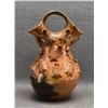 Image 1 : NAVAJO INDIAN POTTERY WEDDING VASE ( BETTY MANYGOATS)