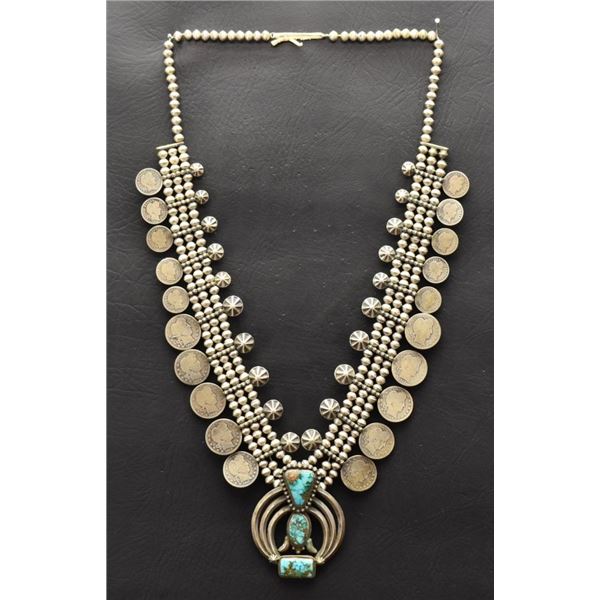 NAVAJO INDIAN SQUASH NECKLACE
