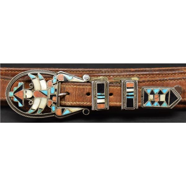 ZUNI INDIAN RANGER BUCKLE SET