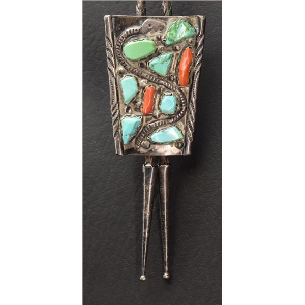 ZUNI INDIAN BOLO (ANGIE CALAVAZA)
