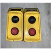 Image 1 : Lot of (2) Square D Class 9001 #BW-74Y Pendant Control Stations