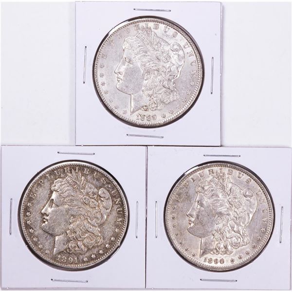 1889-1891 Morgan Silver Dollar Coin Collector's Set