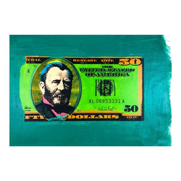 50 Dollar Bill By Steve Kaufman 1960 2010 50-dollar-bill-by-steve-kaufman-1960-2010