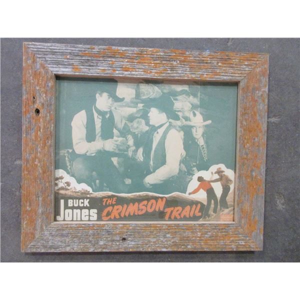Buck Jones "The Crimson Trail" Movie Poster- 16" X 14"