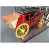 Image 5 : Hand Carved Stage Coach With Team- 12.5"H X 26"L X 10"D