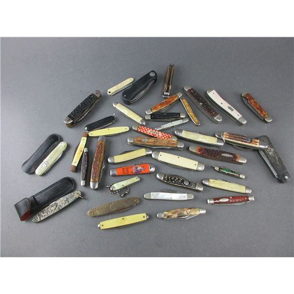 37 Pocket Knives- Most Are Antique And/Or Advertising