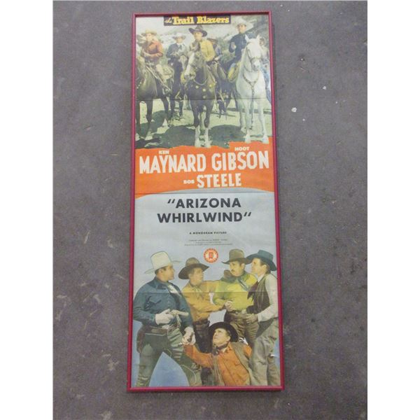 The Trail Blazers "Arizona Whirlwind" Movie Poster- 35.5" X 13.5"