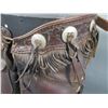Image 3 : Marked RT Frazier Pueblo Colo Step In Chaps- 26 Nickel Conchos- Pockets With Snaps- Repaired Tooled 