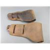 Image 2 : 2 Frontier Holsters- Marked C Coat Maker C O K- Numbered 4070 44 5.5"= 10.5"L