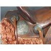 Image 12 : Marked Clint Mortenson Maker Santa Fe NM Loop Seat Slick Fork Saddle- Fully Hand Carved- 15.5" Seat 