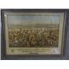 Image 1 : Print Of "Custers Last Fight" From  Anheuser Busch- 46" X 34.5"- Poor Condition