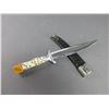Image 1 : Gamblers Knife With Sheath- 6.5" Blade- 4" Handle