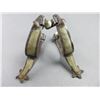 Image 2 : Unmarked Silver Inlaid Double Mounted Spurs- Purportedly Owned By Leroy Schultz From The 101 Ranch- 