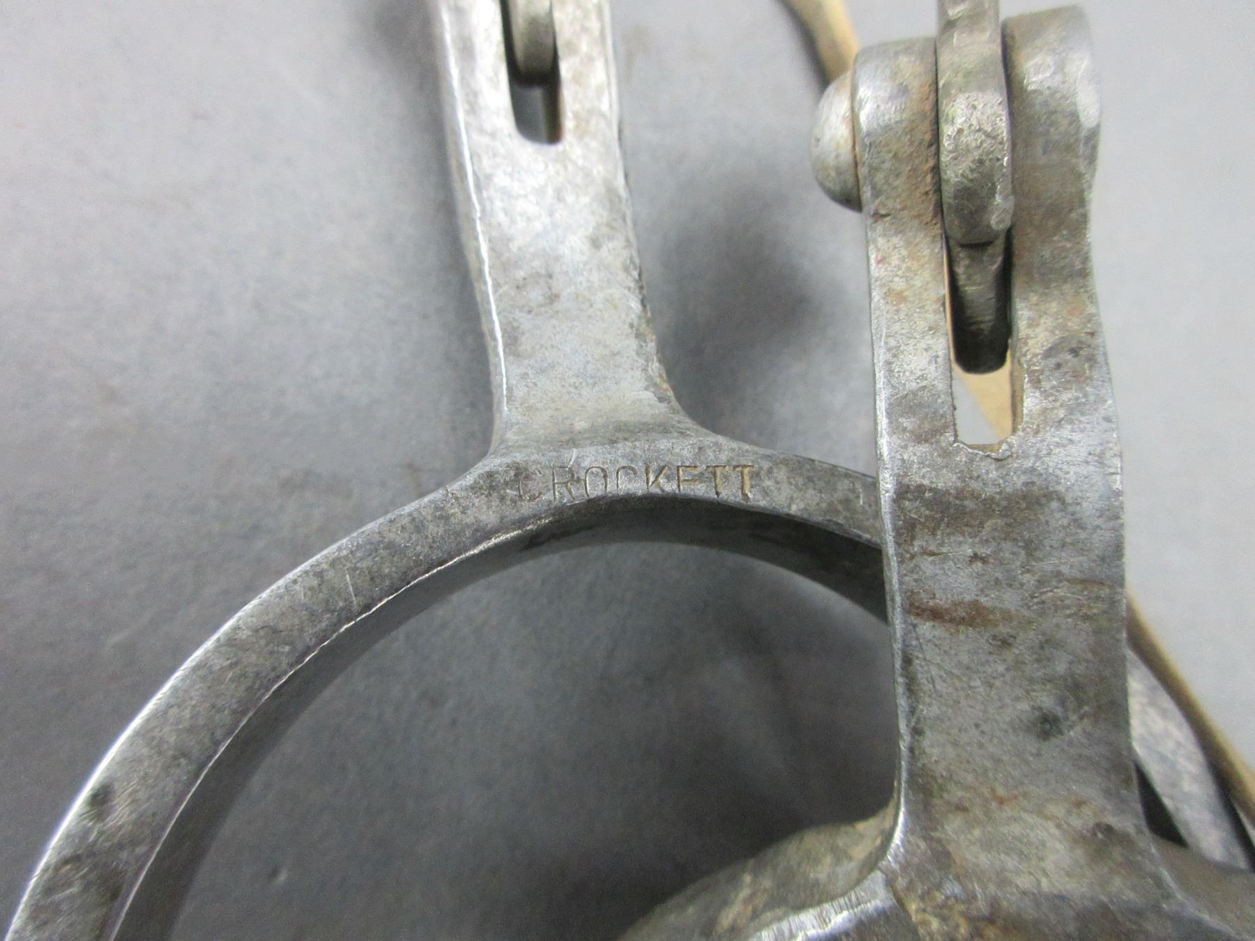 2 Pair Of Crockett Aluminum Spurs Pair Of Imported Overlaid Spurs