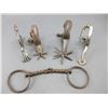 Image 1 : 4 Single Spurs And Twisted Wire Snaffle