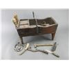 Image 1 : Primitive Farriers Box With Tools- 12"H X 20"W X 10"D