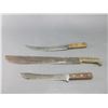 Image 1 : Stewarts Hand Made Butcher Knife- Unmarked Butcher Knife- Unmarked Machete